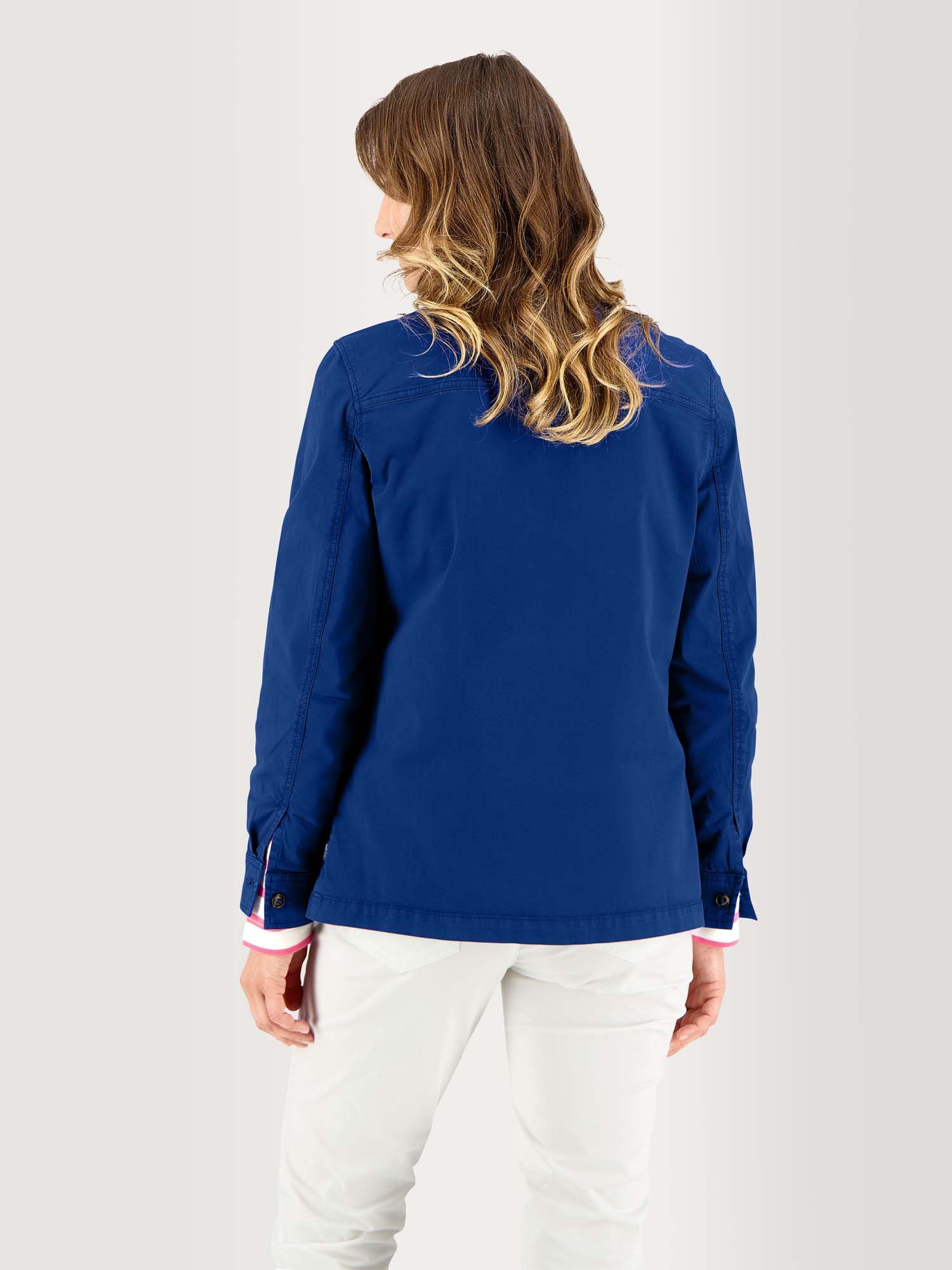 Veste Femme Légère Coton Stretch Bleu