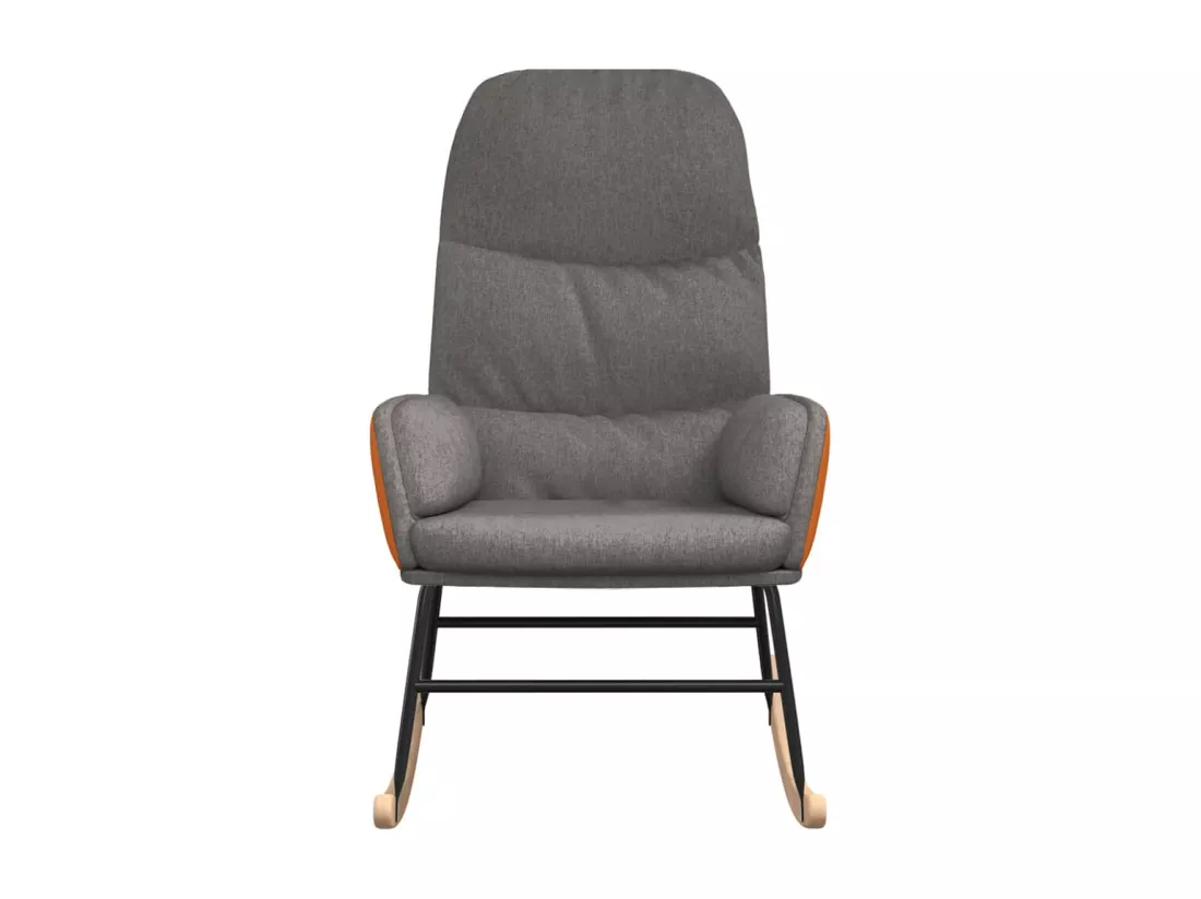 Chaise à bascule Gris clair Tissu
