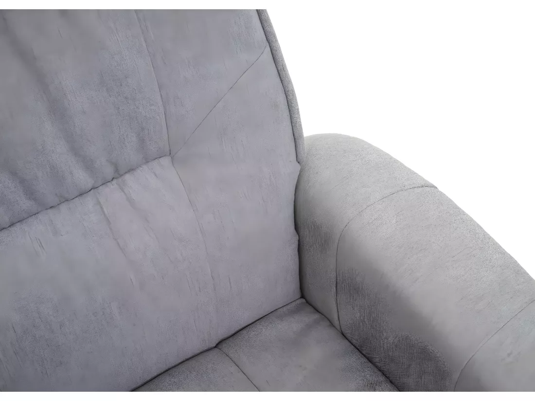 Fauteuil relax TV fauteuil tissu grise 80 x 70 x 100 cm 04_0002927