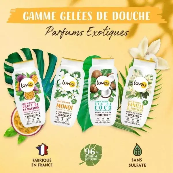 Lovea - Geleia de Banho - Extrato de Maracujá - pH Neutro 400ml