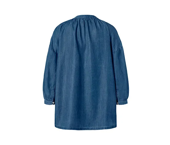 Bluse in Denimoptik