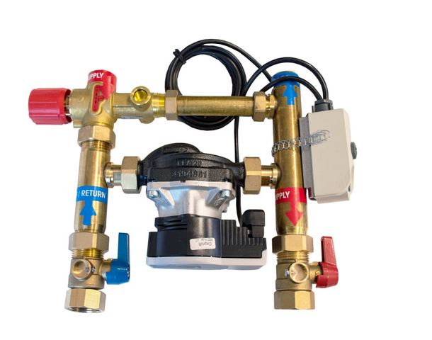 ZEWOTHERM ZEWO hydraulisch regelstation voor vloerverwarming, met Wilo Yonos Para 15/6 hoogrendementspomp