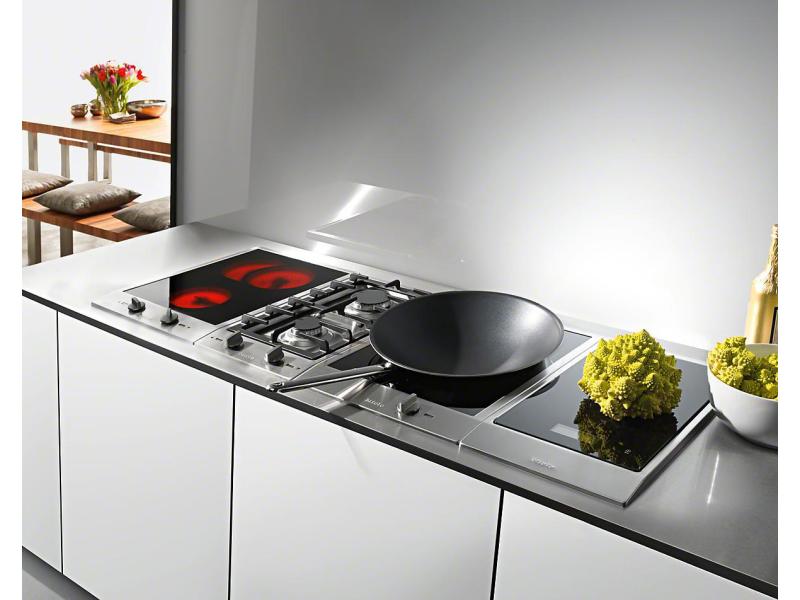 Miele Glaskeramik-Kochfeld CombiSet CS 1122E Edelstahl Glaskeramik-Kochfeld mit 2 Herdplatten