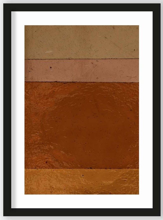 Art Print Bruin Roze Achtig Geen