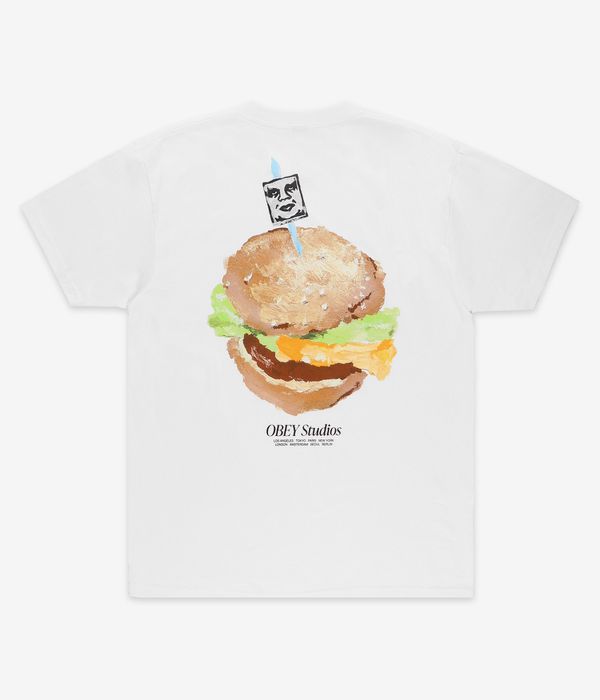Obey Visual Food for your Mind T-Shirt (white)