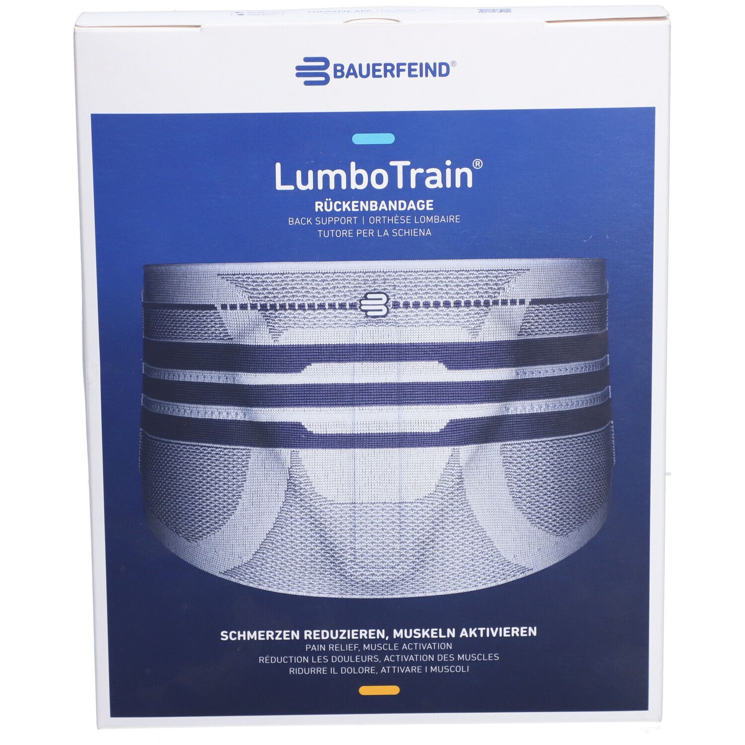 LUMBOTRAIN Aktivbandage Größe 5 Titanium