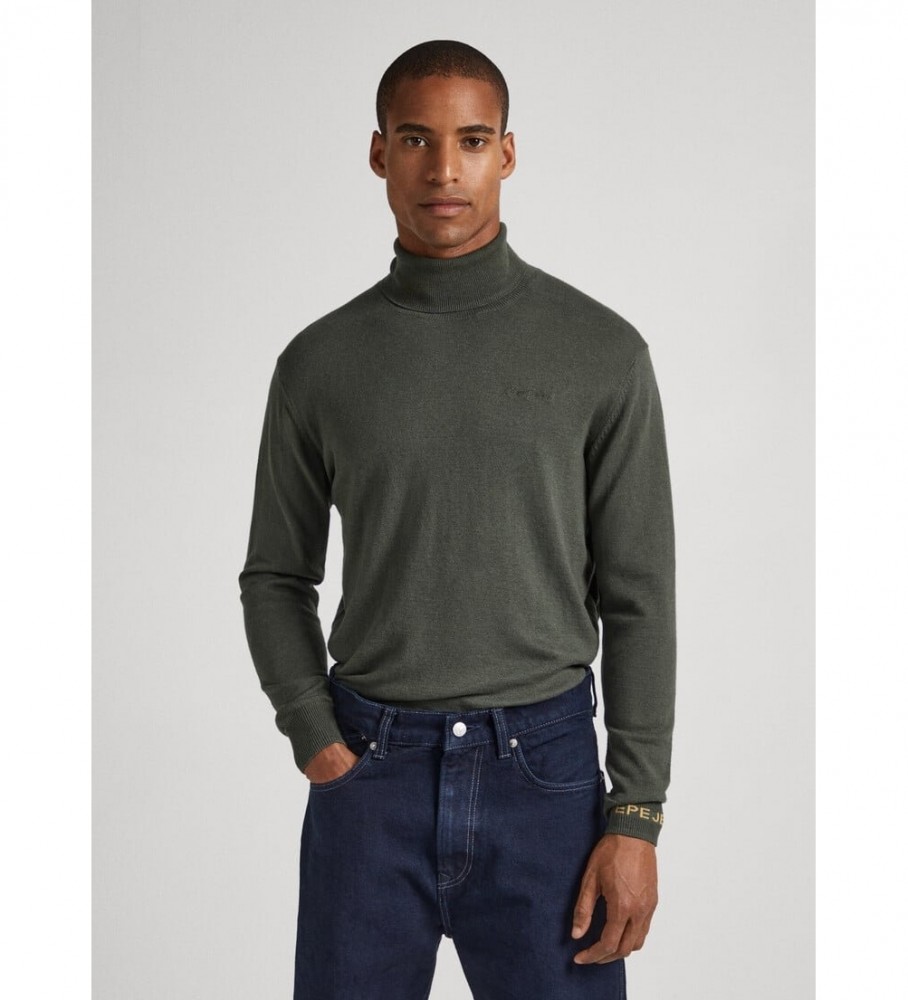 Suéter verde de gola alta Pepe Jeans Andre