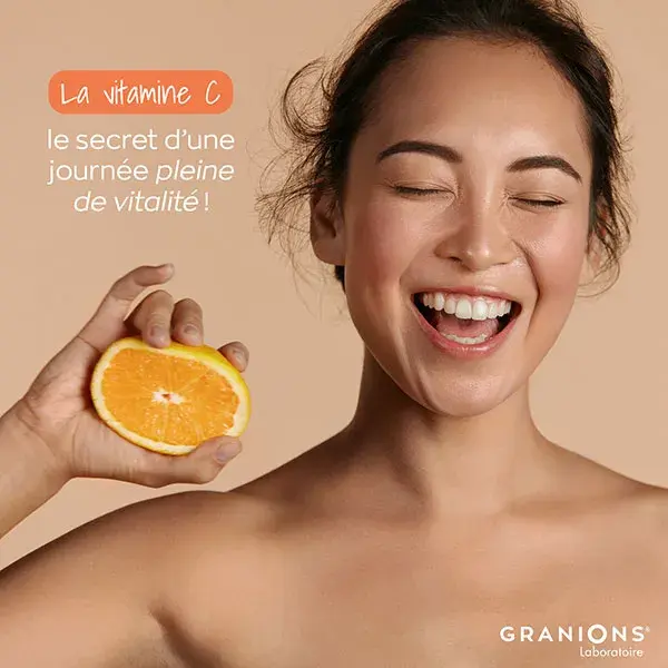 GRANIONS Vitamine C 1000 mg 6 Mois - Energie et Immunité - 180 comprimés