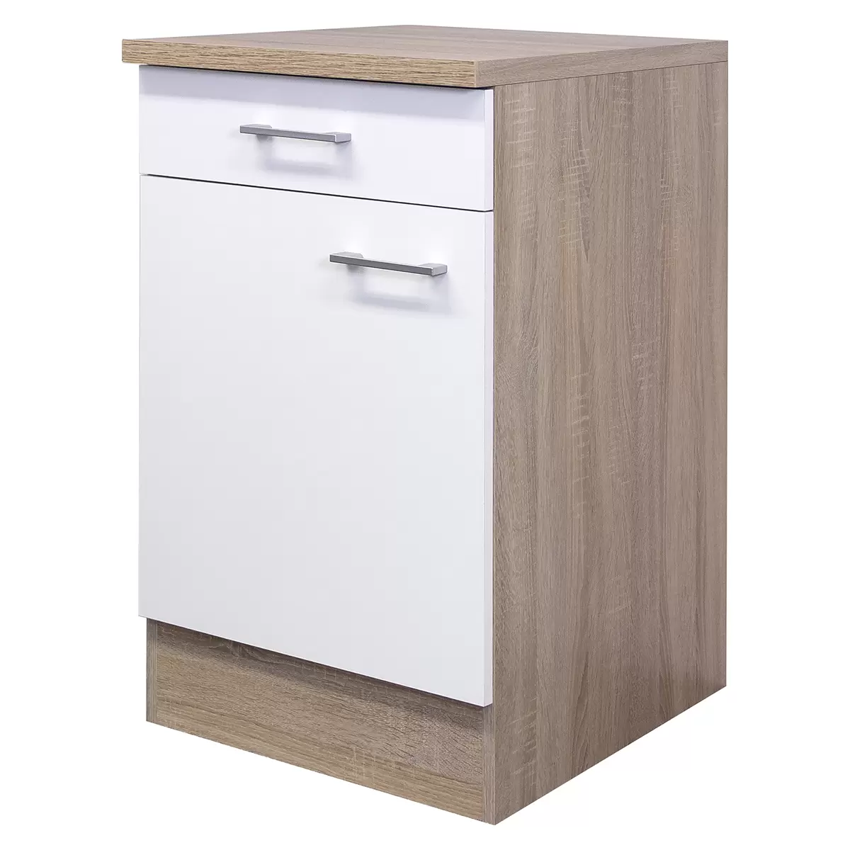 Küchenunterschrank Samoa US 50 Best Price weiss,Eiche