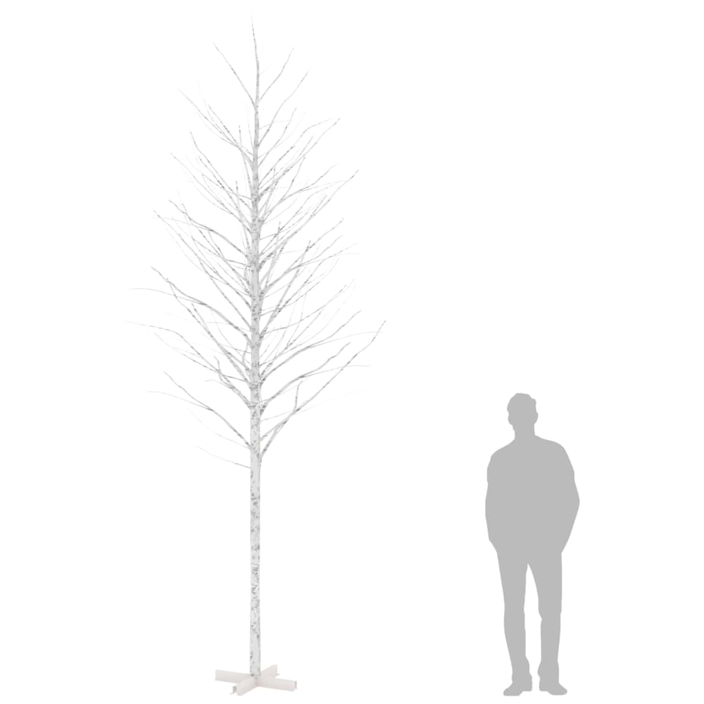 Bouleau blanc à led 672 led blanc chaud 400 cm