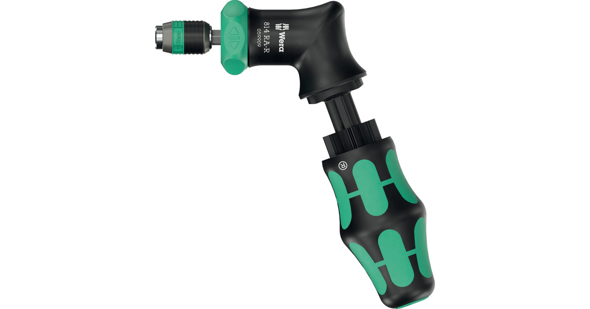 WeraKraftform Kompakt Pistol RA -R 2, 13‑delig bitset  (Zwart/groen)
