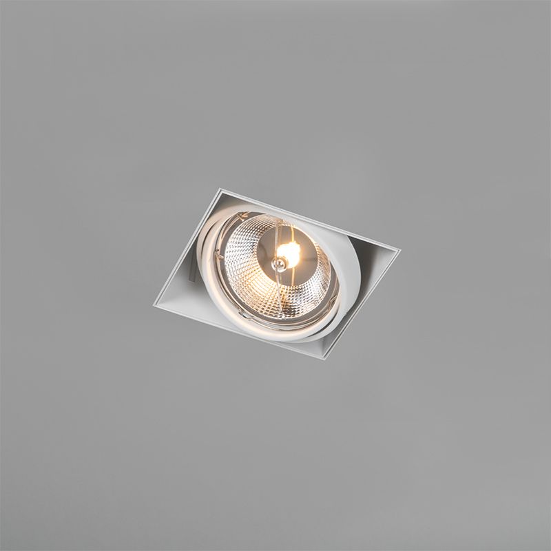Set van 6 Inbouwspot wit GU10 AR111 trimless verstelbaar - Oneon