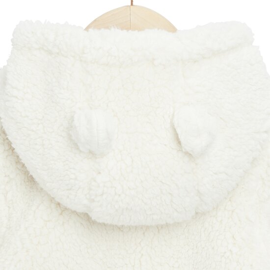 Golden Winter Veste à capuche en fourrure   Ecru Peluche        de               P'tit bisou