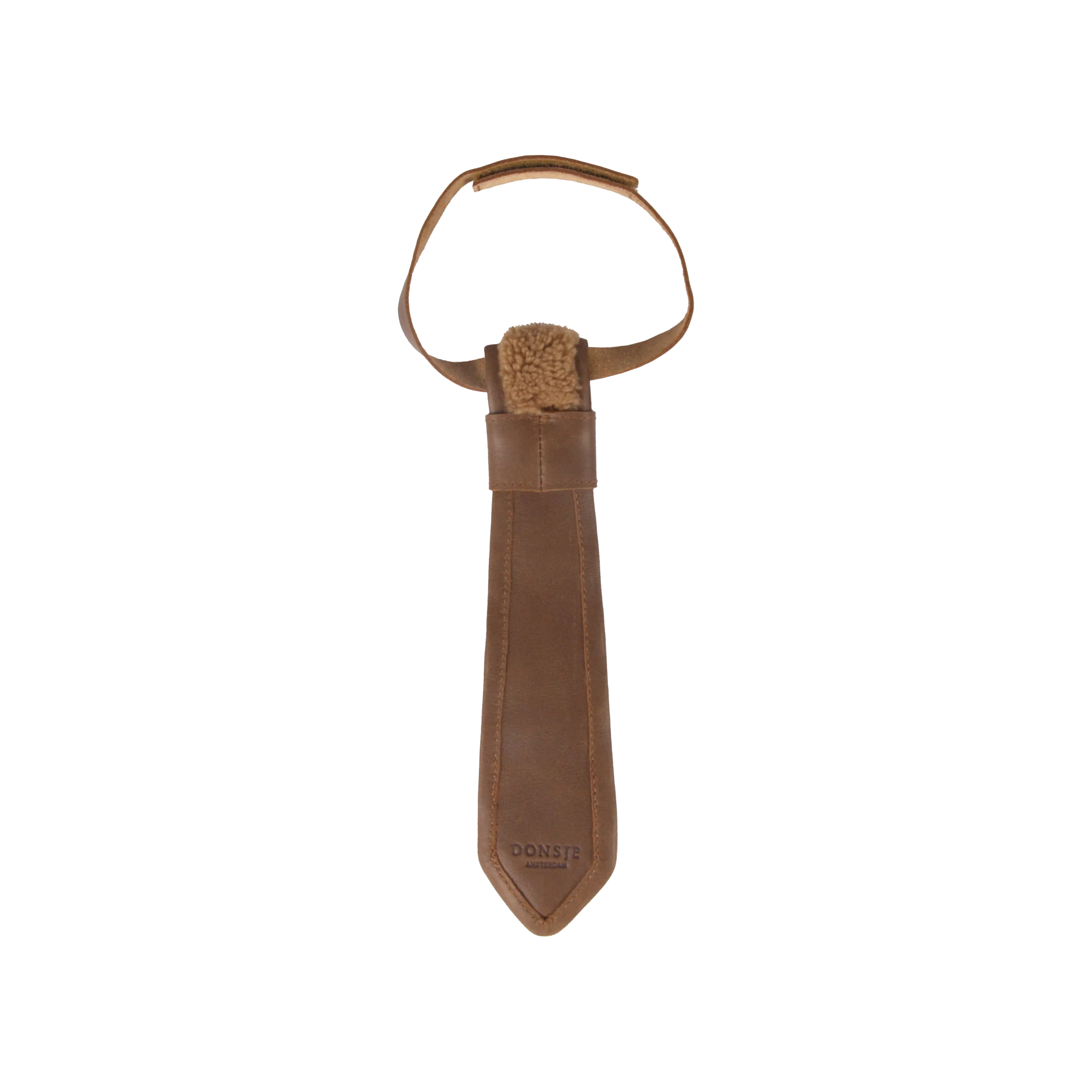 Arnold Tie | Light Maple Curly Faux Fur