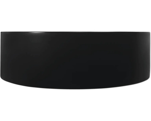 Jungborn AMION 40 cm opzetwastafel met keramische stop, matzwart, inclusief keramische afvoerplug