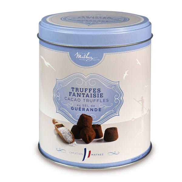 Truffes fantaisie au sel de Guérande - boîte métal