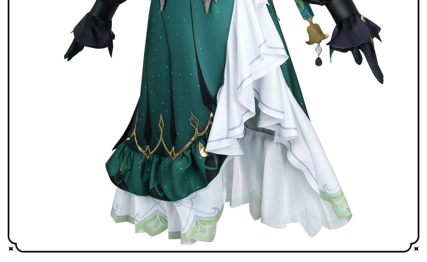 Bloomsoon - Genshin Impact Emilie Cosplaykostuum / Pruik / Set