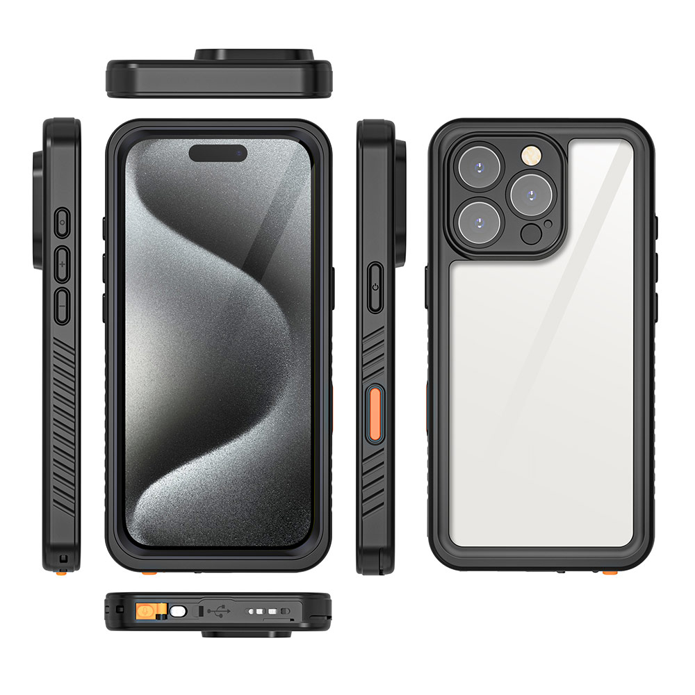 iPhone 16 Pro Avalanche Case Wasserfeste Outdoor Schutz Hülle IP68 (EGCA00649) - Schwarz