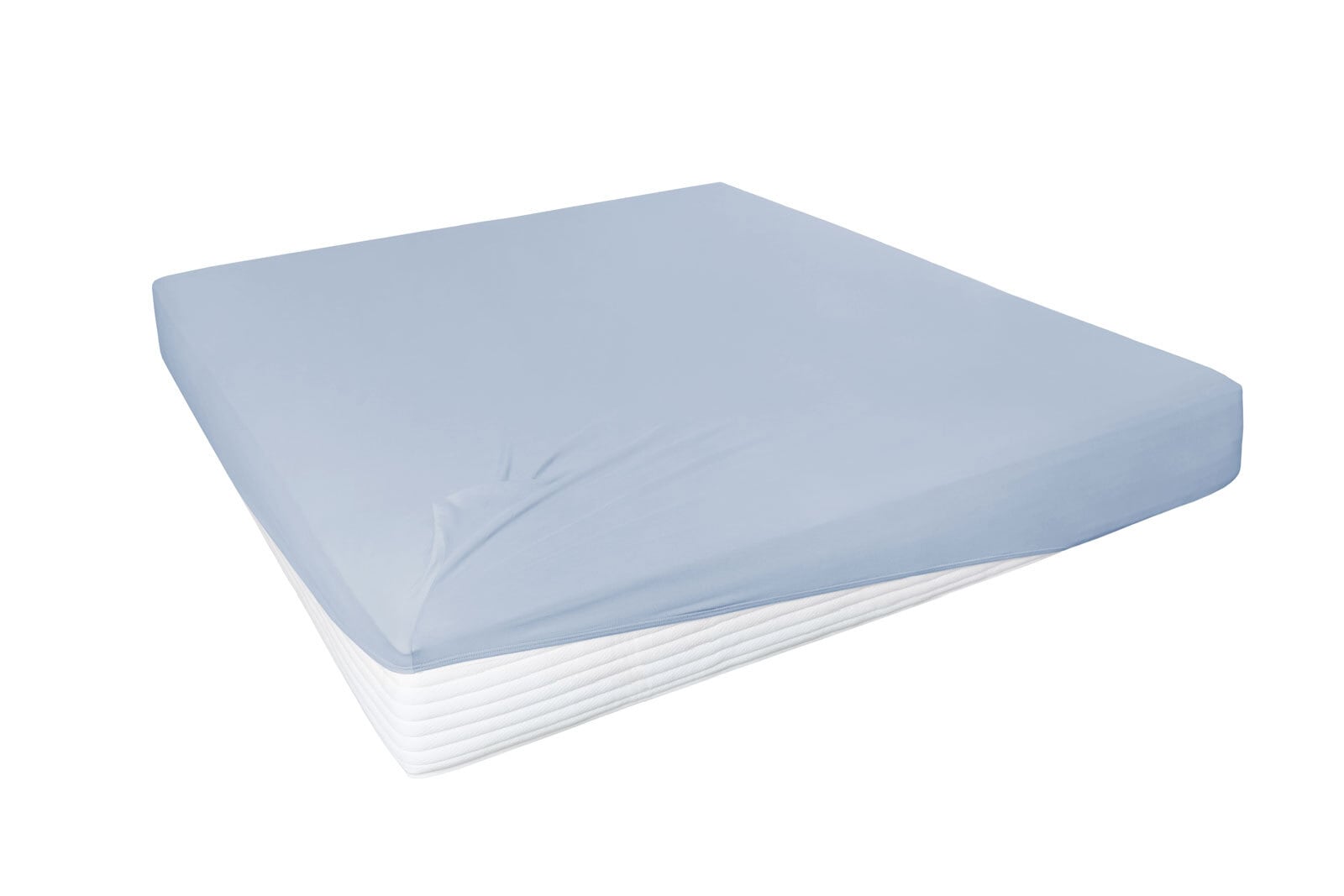 Vario Spannbetttuch Stretch Elasthan-Feinjersey 140 x 200-160 x 220 cm blue sky