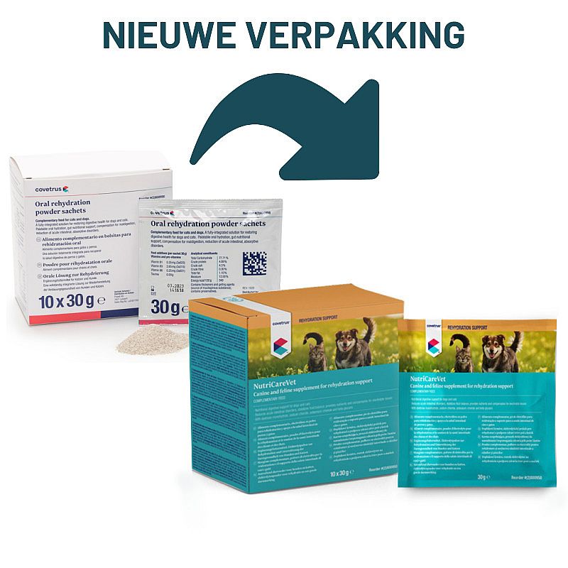 NutriCareVet Oral Rehydration Hond Kat 10 x 30 gram | 12355