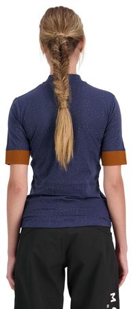 CADENCE Damen-Kurzarmtrikot  midnight terrazzo  XS