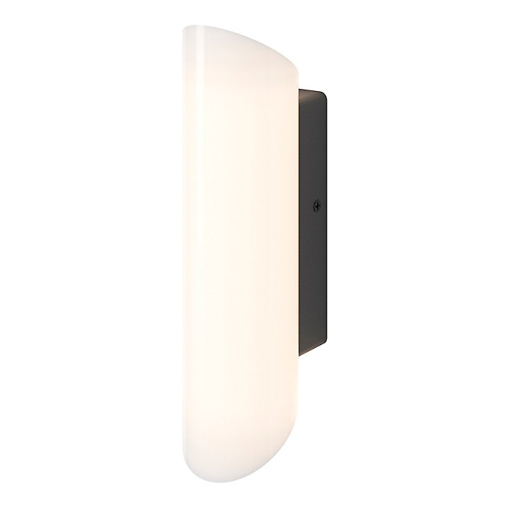 Applique murale Foldtube LED intégrée 700lm 12.5W IP44 GoodHome gris anthracite