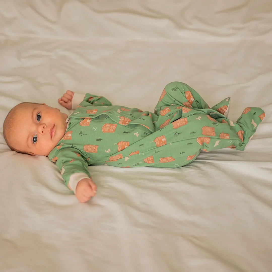 Collé-Collé Pyjama Magnétique Maisons Prématuré - 12mois