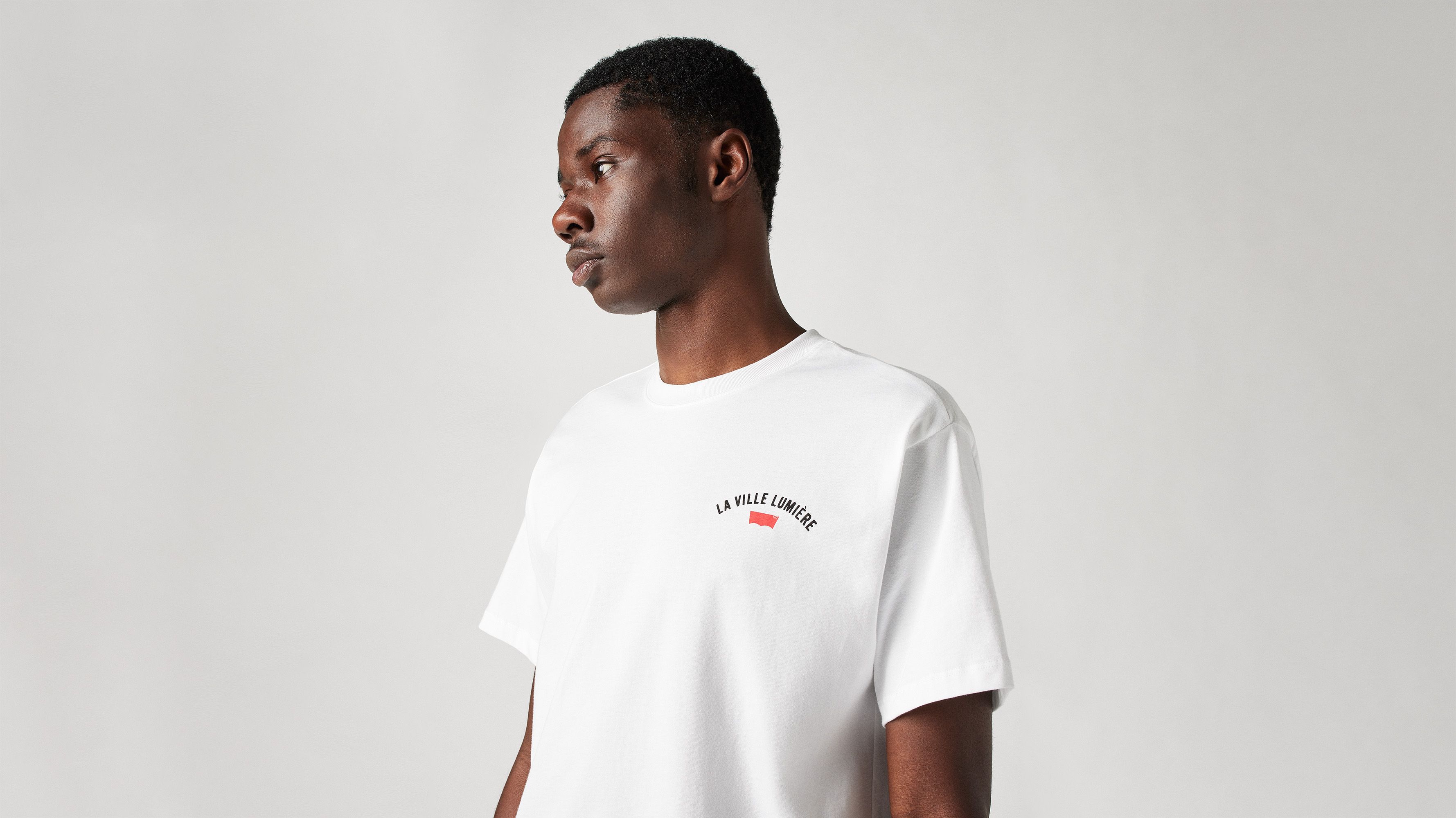 T-shirt graphique Vintage - Paris District White + - Blanc