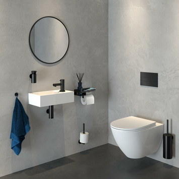 Tiger toiletrolhouder Caddy Zwart