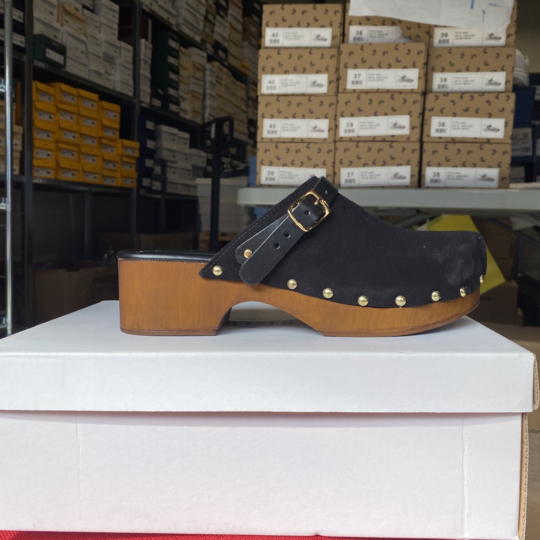 Roberto Rosso - Clogs Suede Leather Black
