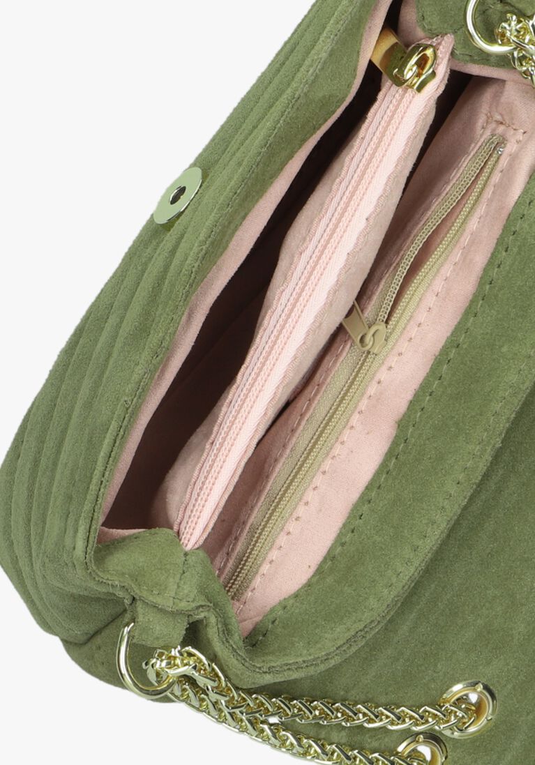 NOTRE-V groene notre-v schoudertas celine suede