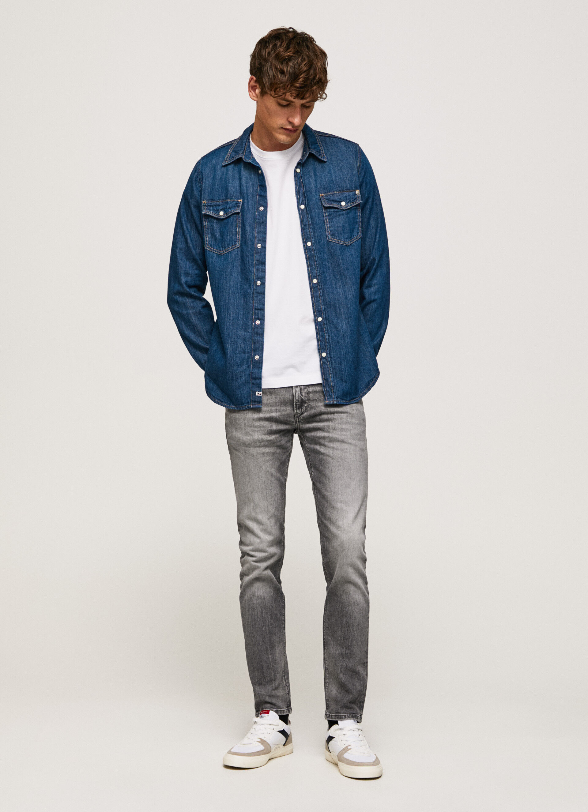 Calça jeans Hatch Fit Slim com cintura baixa - jeans