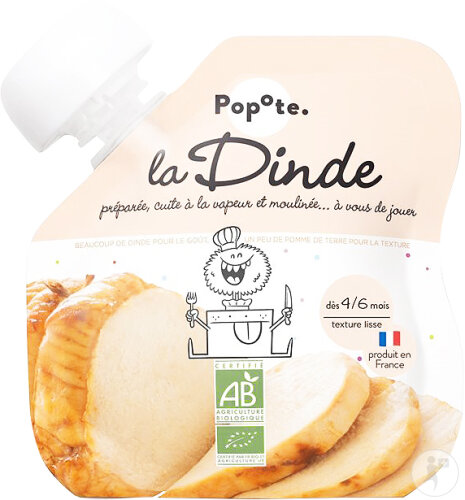 Popote Le Dinde Dès 4/6 Mois 60g