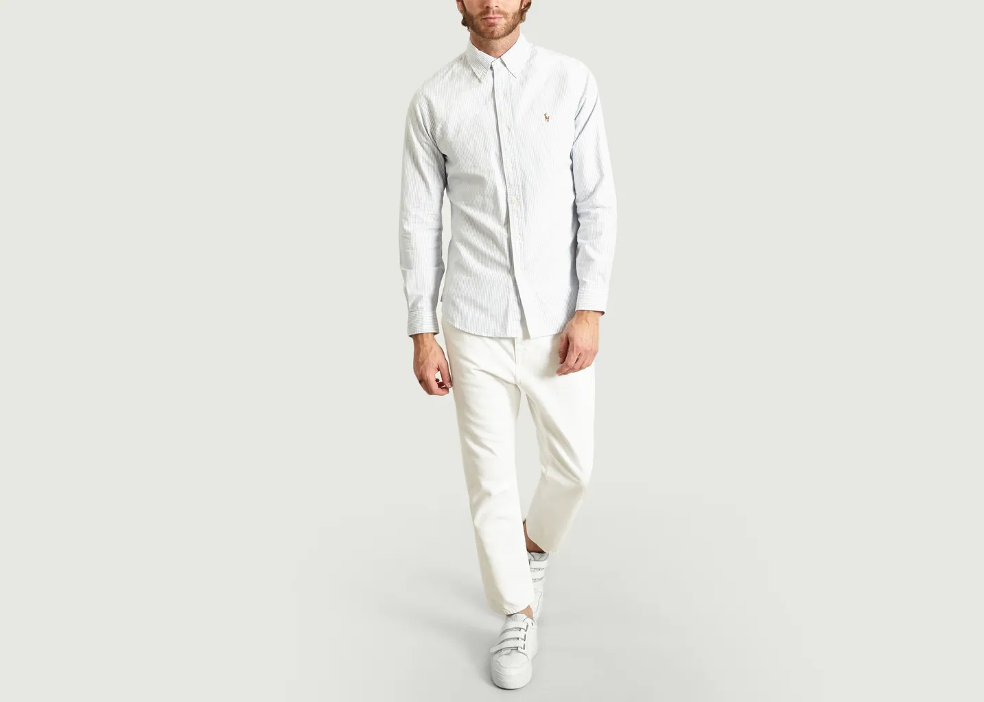 Chemise Oxford Rayée Cintrée Polo Ralph Lauren
