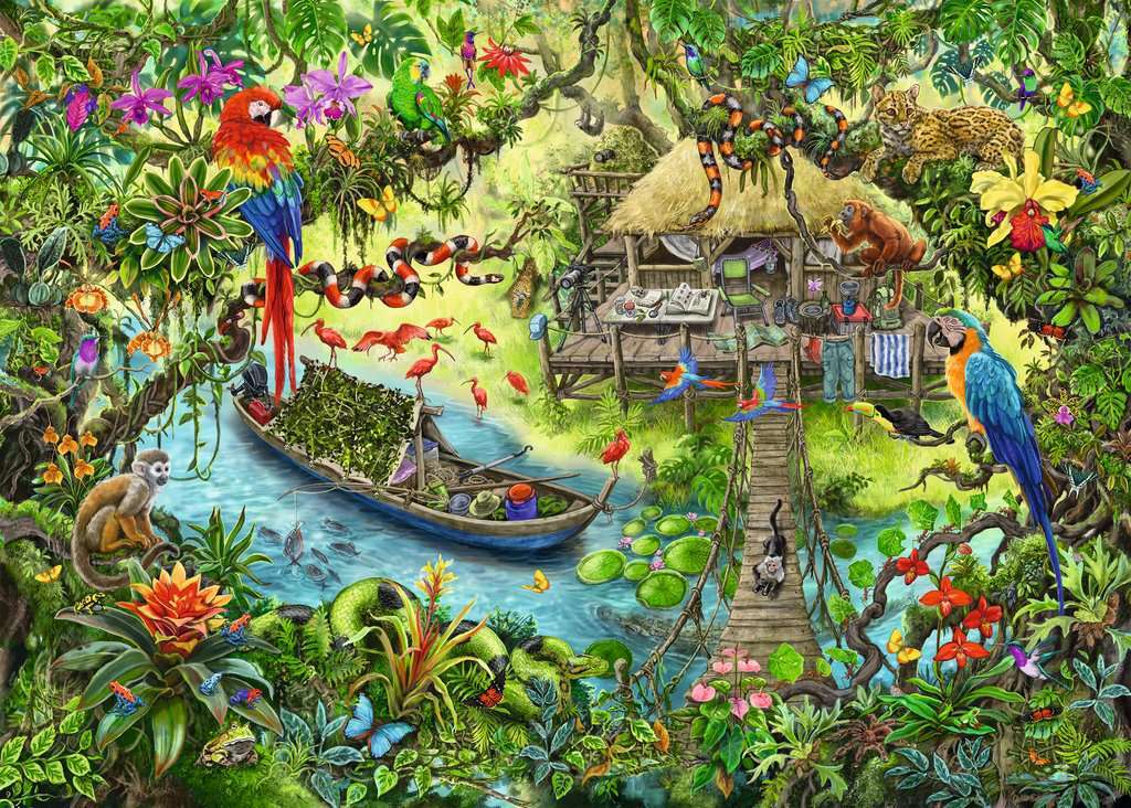 Ravensburger Spiel EXIT Puzzle Kids Die Dschungelexpedition