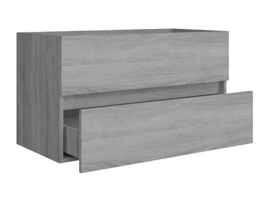 Armoire d'évier Sonoma gris 80x38,5x45 cm Bois d'ingénierie