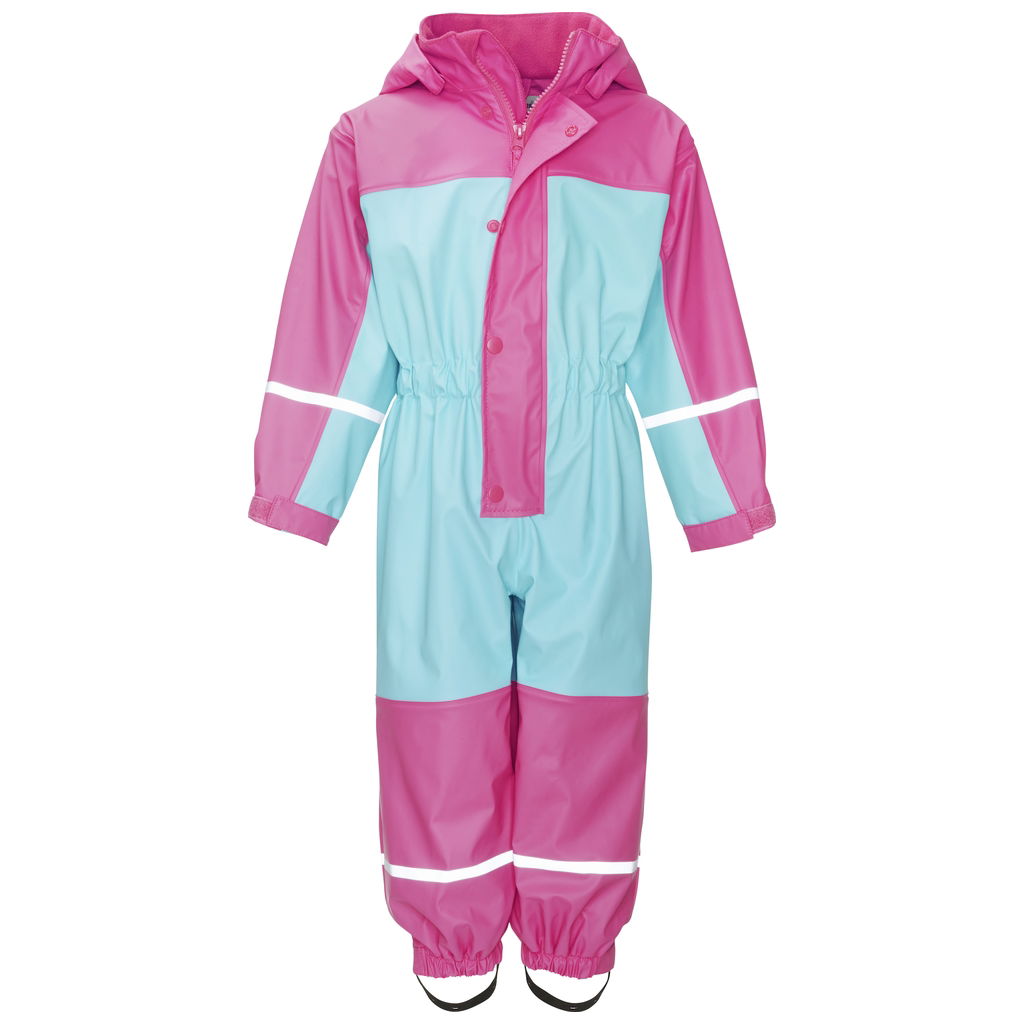 PlayshoesPlayshoes   Regenoverall Basic mit Fleecefutter türkis 74