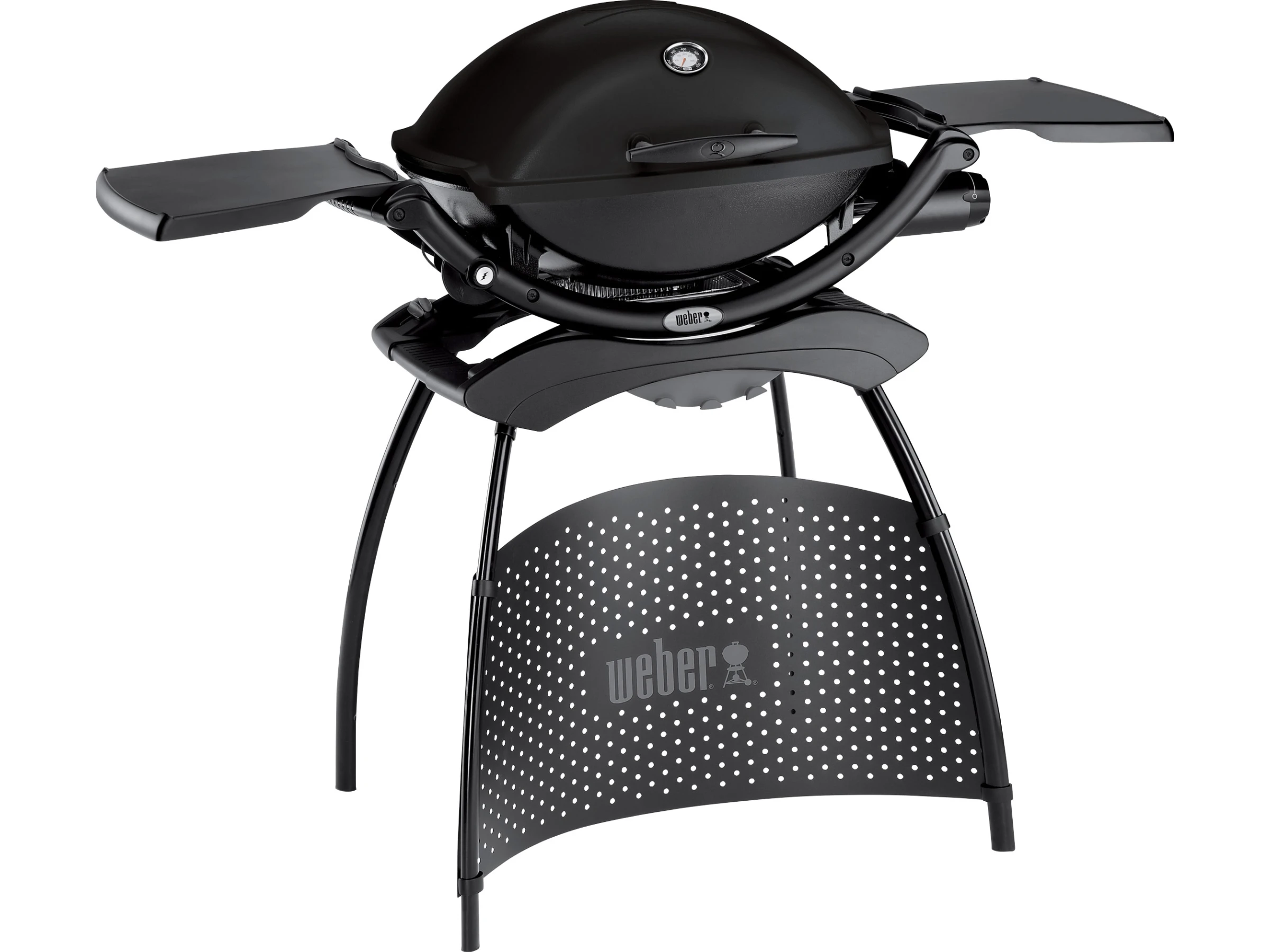 Weber Gasgrill Q 2200 mit 1 Brenner und Standgestell Schwarz