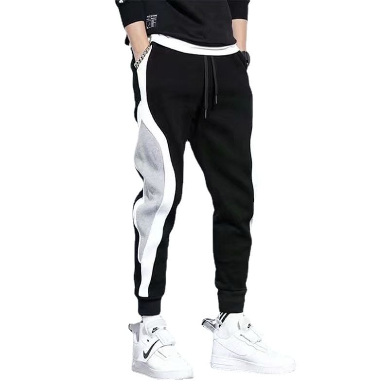 Acrius - Kleurblok-joggingbroek met trekkoord in de taille