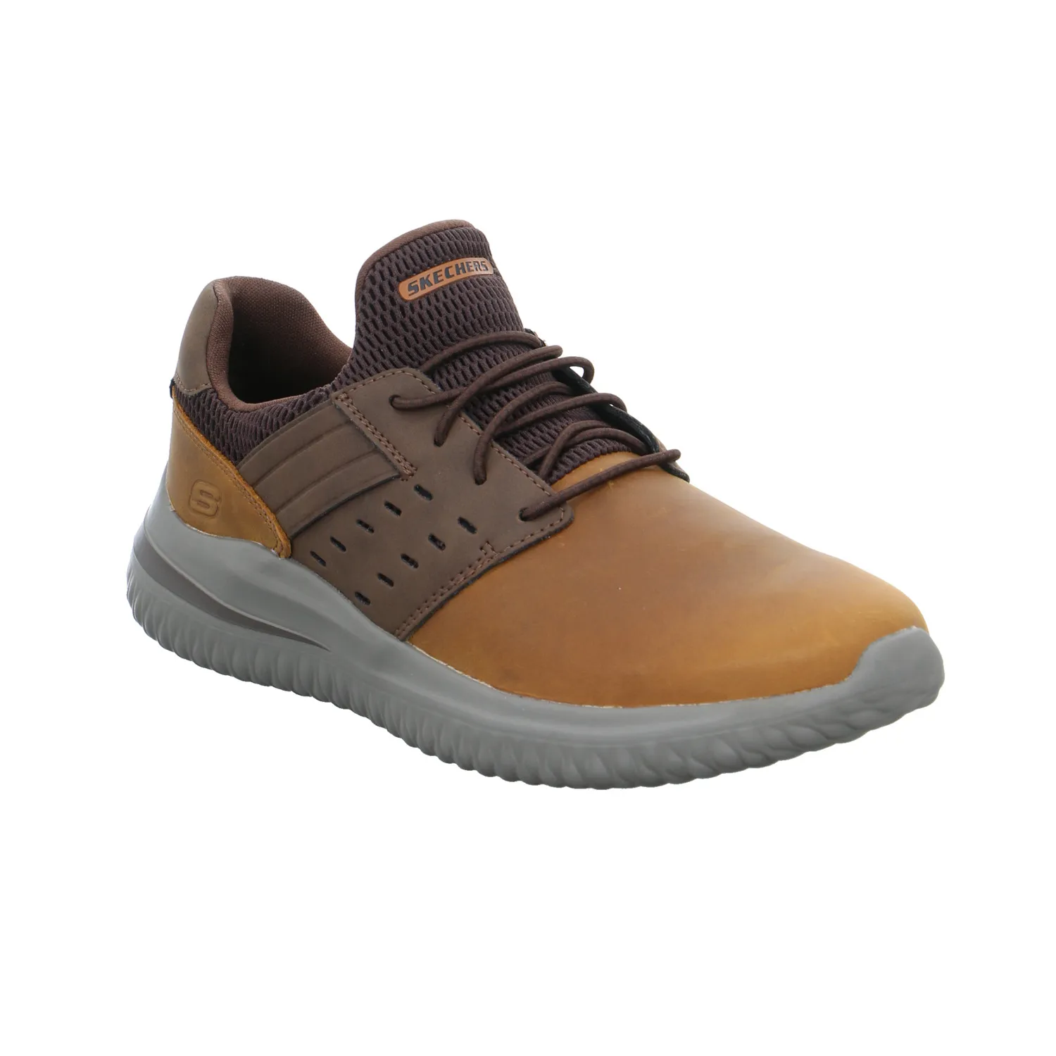 SKECHERS Halbschuhe Sneaker Braun Leder