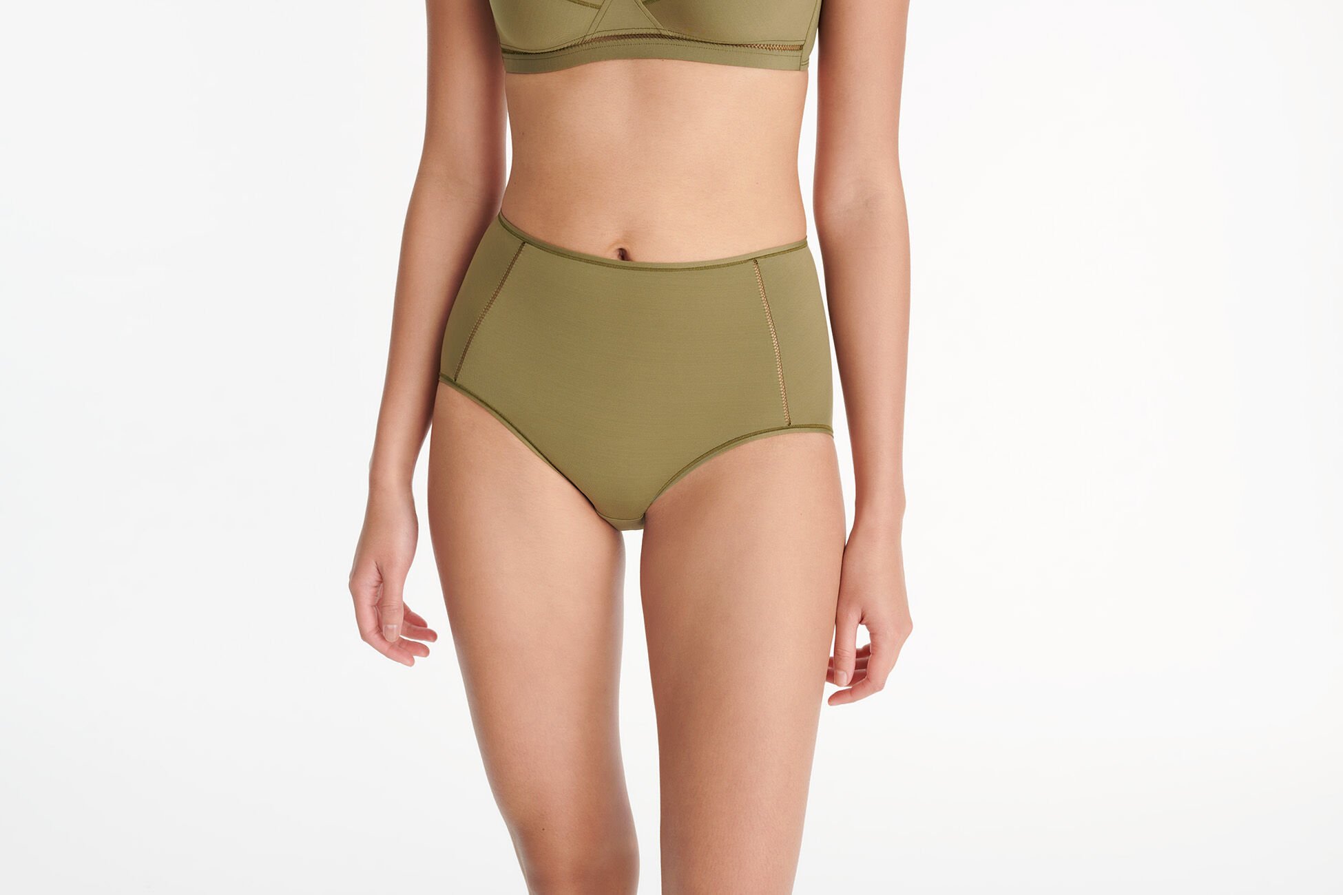 Brina soyeuse Culotte taille haute SALICORNE