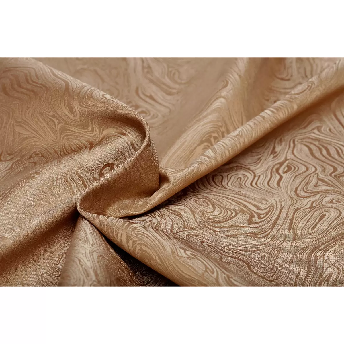 Nachtvorhang Jacquard Moiré Braun