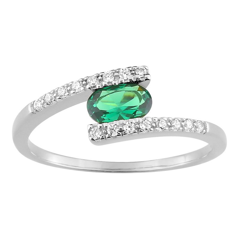 Bague femme - Oxyde de zirconium - Argent 925