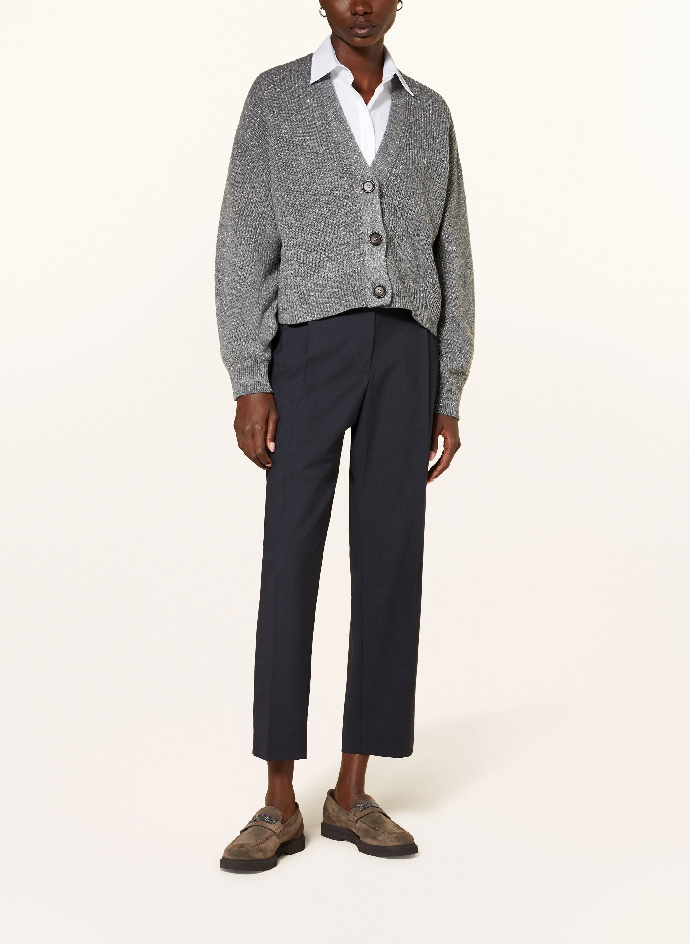 BRUNELLO CUCINELLI Strickjacke mit Cashmere und Pailletten