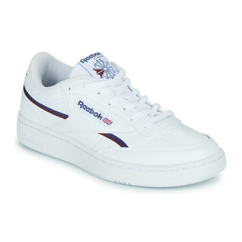 Reebok Classic - CLUB C 85 VEGAN - Blanc / Bleu / Rouge