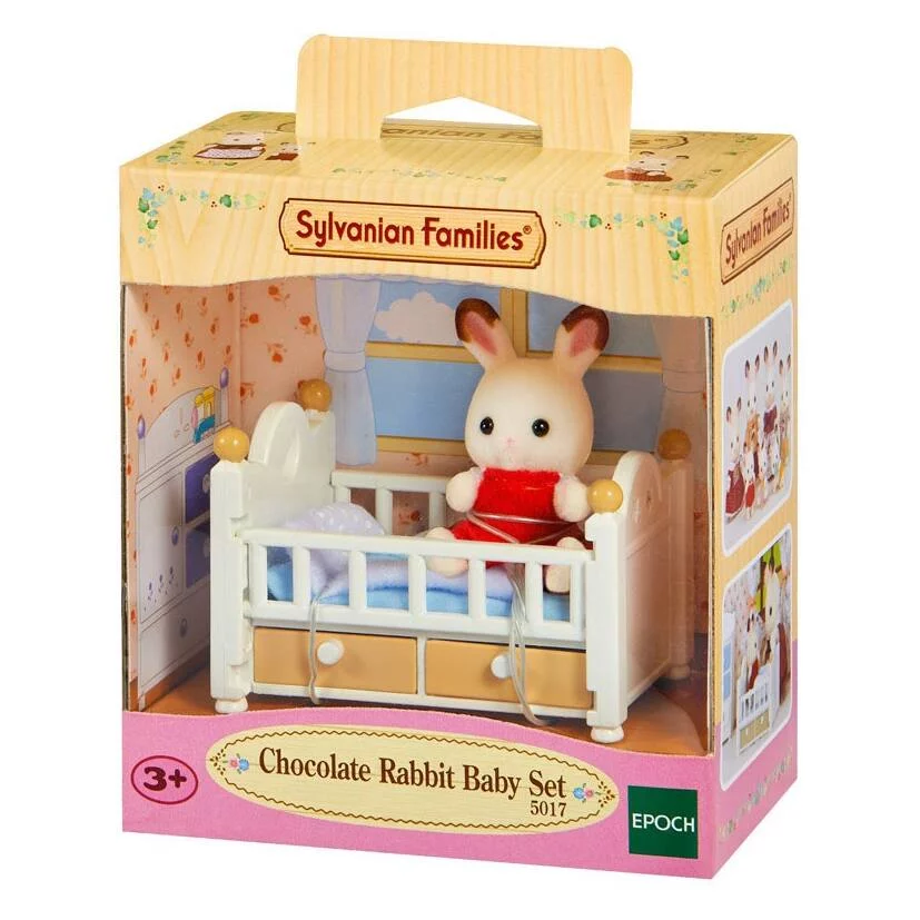 BEBE LAPIN ET LIT - SYLVANIAN TOUT POUR BEBES