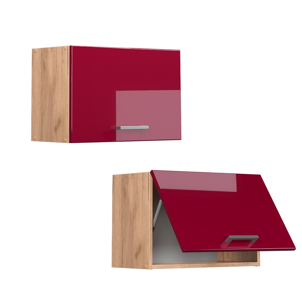Vicco Hängeschrank Küchenschrank Küchenzeile R-Line 60 cm flach Goldkraft Bordeaux