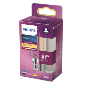 Philips LED koelkastlamp E14 40W filament helder niet dimbaar