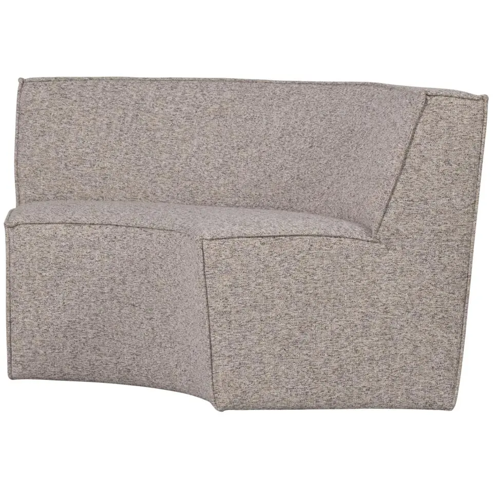 WOOOD Europa 2-Zits Eetbank - Geweven Stof - Zand - 85x131x131