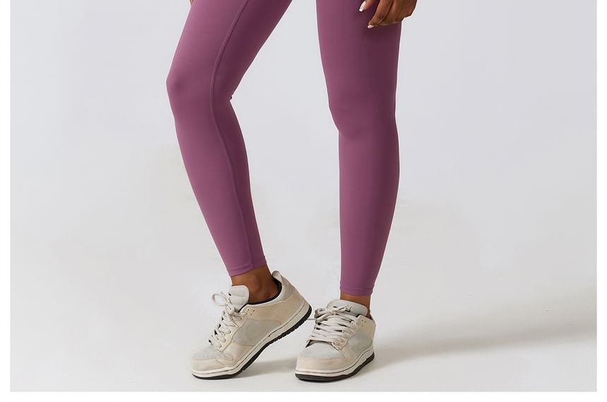 Skinniano - Sportjas met ronde hals en effen kleur
